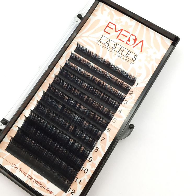 Free Samples Acceptable for High-quality Korea PBT Fiber Eyelash Extensions with Private Box YY137